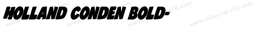 Holland Conden Bold字体转换